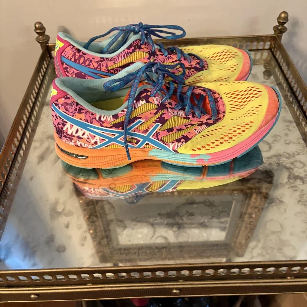 ASICS Gel‎ Noosa Tri Shoes Womens Size 8.5 Multicolor Running Triathlon T580N